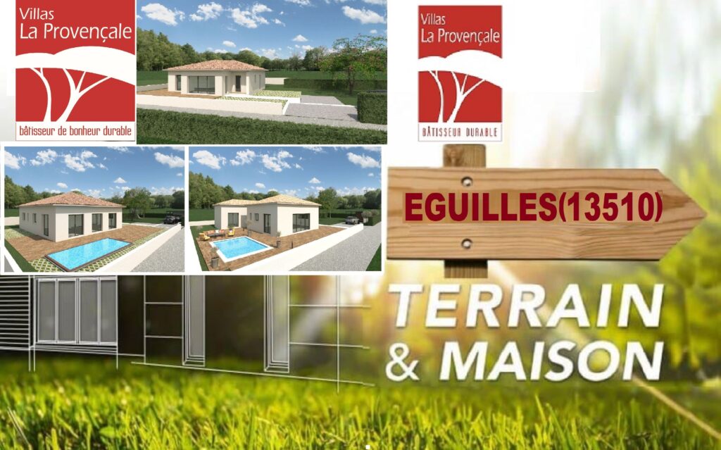 TERRAIN + VILLA D&rsquo;ARCHITECTE  « AUX PORTES D&rsquo;AIX EN PROVENCE »
