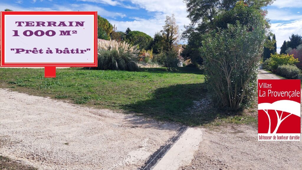 TERRAIN + VILLA D&rsquo;ARCHITECTE  « AUX PORTES D&rsquo;AIX EN PROVENCE »