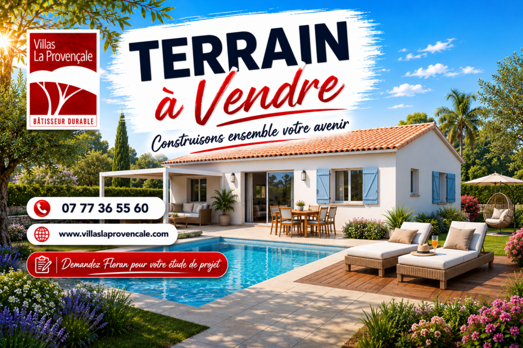 Terrain constructible, bel emplacement à Courthézon