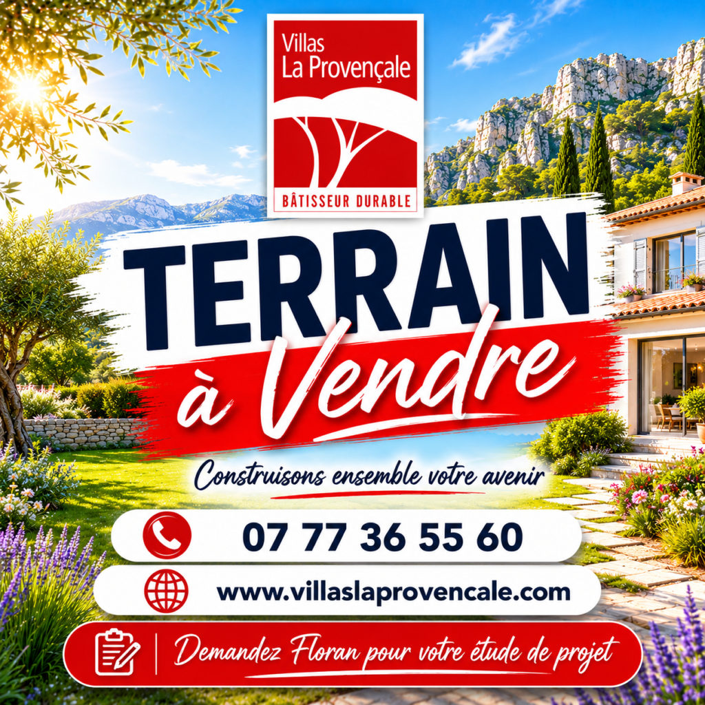 Terrain constructible, bel emplacement à Caumont-sur-Durance
