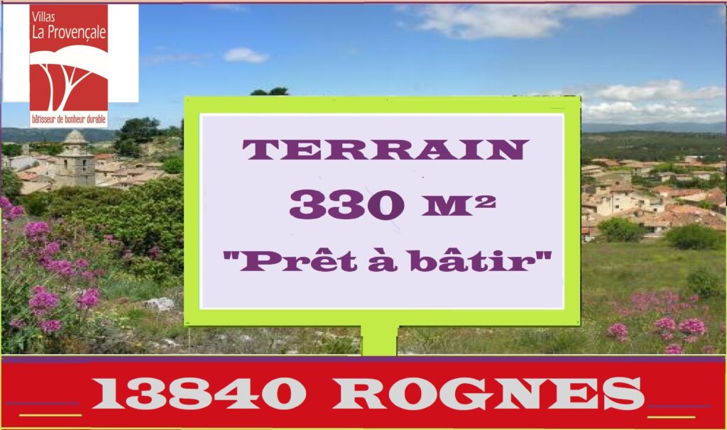 VENTE Terrain/Terre de 334m²  à Rognes