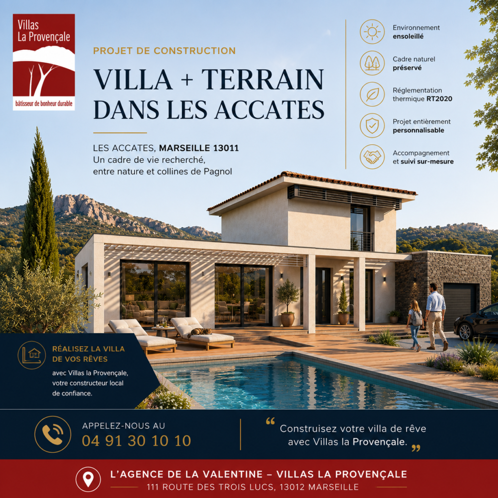 TERRAINS À BÂTIR – MARSEILLE 11ÈME – LES ACCATES