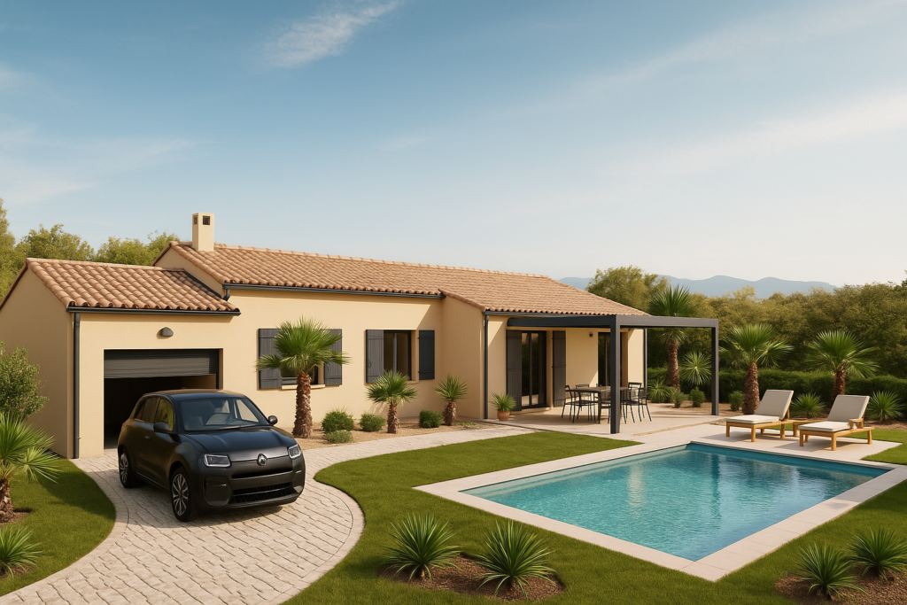 SUPERBE TERRAIN VIABILISE VUE VENTOUX ET VILLAGE EN COLLINE