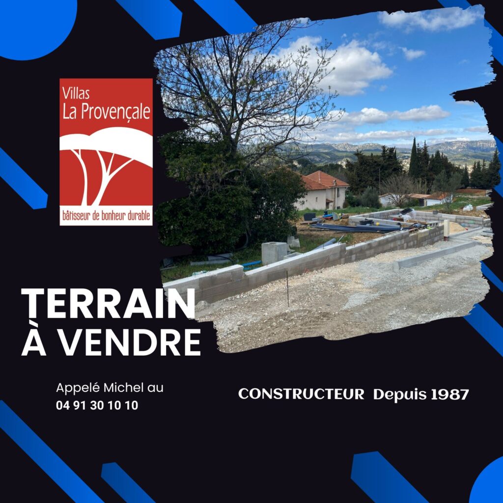 Un terrain d’exception avec vue panoramique à Allauch