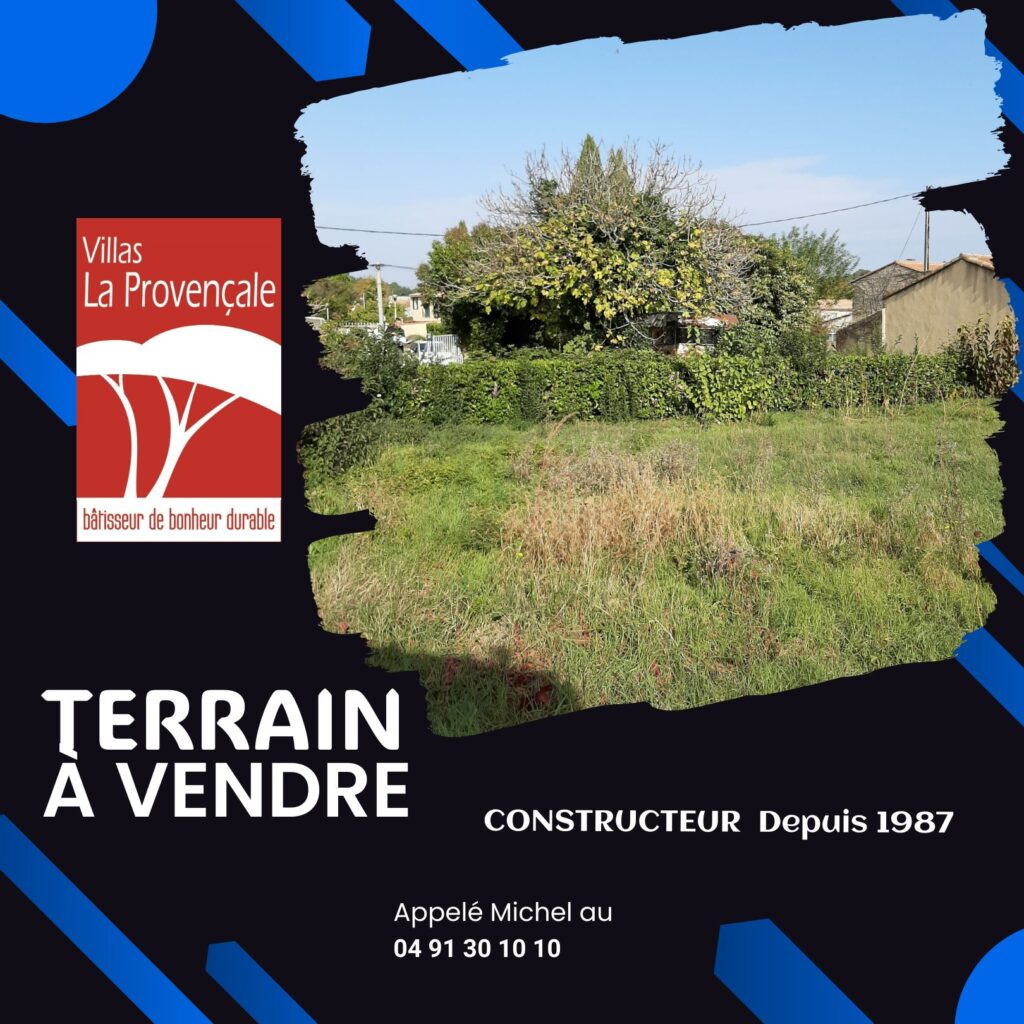 Terrain à bâtir rare sur le secteur prisé de Château-Gombert !